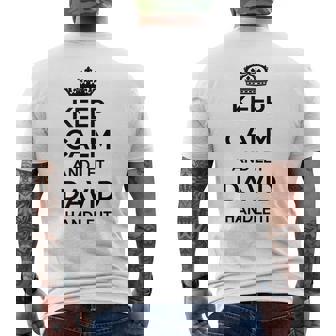 Keep Calm Handle It Nombre Personalizado Divertido David Camiseta Hombre Estampado Espalda - Regaloses