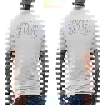 Kentucky Ky Vintage Athletic Sports Style Men's T-shirt Back Print - Thegiftio