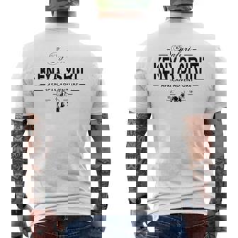 Kenya Elephant Safari Men's Back Print T-Shirt - Monsterry
