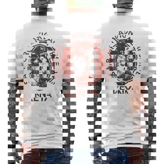 KENYA Samburu National Reserve LION African Safari Tank Top Men's Back Print T-Shirt - Monsterry