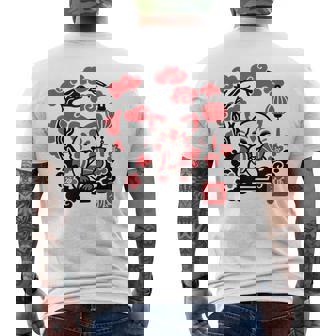 Kokeshi Kitsune Camiseta Hombre Estampado Espalda - Regaloses