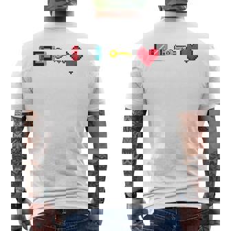 La Console 8 Bits Est La Clé Du Cœur T-shirt imprimé au dos - Cadeauxyz