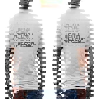 Lab Dad Man The Myth Legend Men's Back Print T-Shirt - Monsterry
