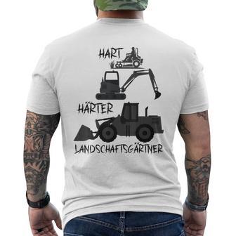 Landscape Gardener Hard Saying Gardener Garden T-Shirt mit Rückendruck - Geschenkecke