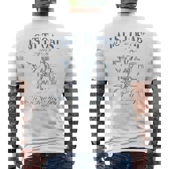 Last Toast On The Slopes Bachelor Skiing Bridal Party Bride Men's T-shirt Back Print | Mazezy