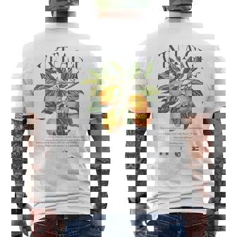 Lemon Fruit Vintage Men's T-shirt Back Print - Seseable