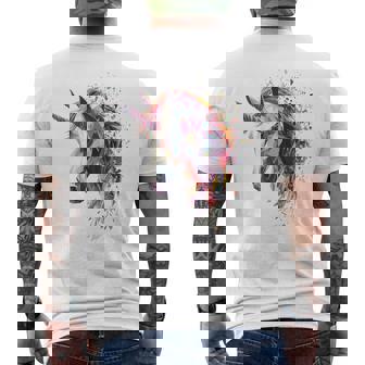 Licorne Mythique Motif Fantaisie Illustration Licorne T-shirt imprimé au dos - Cadeauxyz