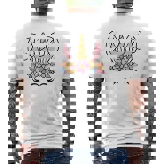 Licorne Pâques Tête Fantaisie Licorne T-shirt imprimé au dos - Cadeauxyz