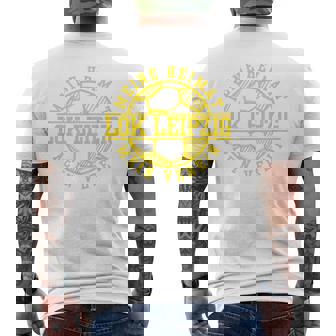 Lok Leipzig Football Kicken Club Fan Heimat Saxony Blue T-Shirt mit Rückendruck - Geschenkecke