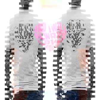 Long-Sleeved Ich Werde Dich Immer Lieben T-Shirt mit Rückendruck - Seseable