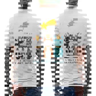 Los Reyes Magos Gato Trio Con Una Estrella Manga Larga Camiseta Hombre Estampado Espalda - Regaloses