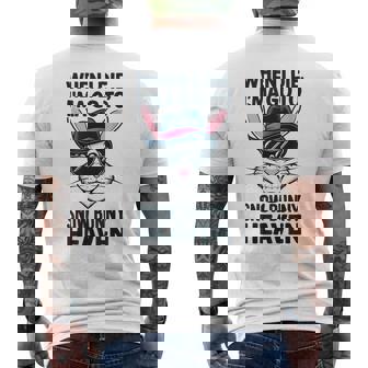 Lounge King Clothing Snow Bunny Heaven Men's Back Print T-Shirt - Monsterry