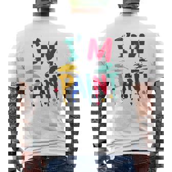 I Love To Finger Paint I'm Paint Couple Men's T-shirt Back Print | Mazezy