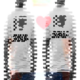 I Love Girona Ciudad En España Con Red Love Heart Camiseta Hombre Estampado Espalda - Regaloses