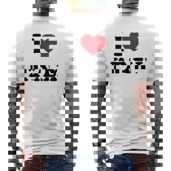 I Love Italia Camiseta Hombre Estampado Espalda - Regaloses