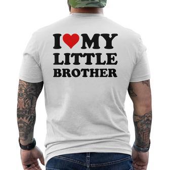 I Love My Little Brother T-Shirt mit Rückendruck - Geschenkecke