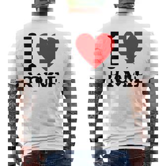 I Love Rome I Heart Rome Camiseta Hombre Estampado Espalda - Regaloses