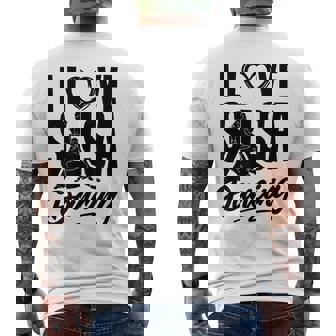 I Love Salsa Dancing Latin Dancer Dance Men's Back Print T-Shirt - Monsterry