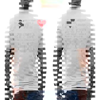 I Love My Silver Fox Couple Goals Couple Men's Back Print T-Shirt - Monsterry