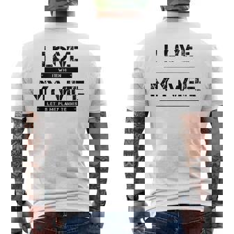 I Love It When My Wife Lets Me Play Tennis Men's Back Print T-Shirt - Monsterry