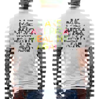 MAHA Make America Healthy Again DESIGN Is On The BACK Men's Back Print T-Shirt - Monsterry