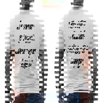 Do More Of What Makes You Happy Quote Aesthetic Tank Top Men's Back Print T-Shirt - Monsterry