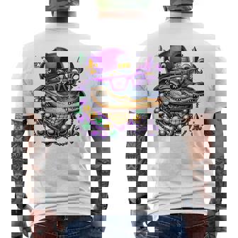 Mardi Gras Alligator Boys Mardi Gras Men's T-shirt Back Print | Mazezy