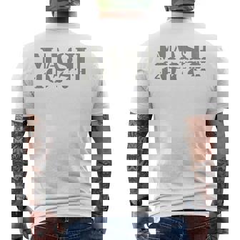 Mash 4077Th Military Retro Fans Vintage Men's T-shirt Back Print - Thegiftio UK