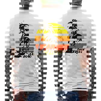 Maui Hawaii Sunset Palmeras Retro Camiseta Hombre Estampado Espalda - Regaloses
