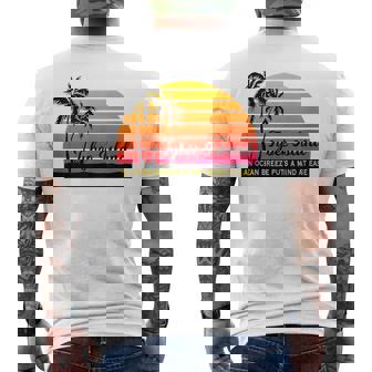 Mind At Ease Relax Ocean TYBEE ISLAND Souvenir Georgia Beach Tank Top Men's Back Print T-Shirt - Monsterry