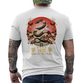 Mondneujahr Chinesisches Neujahr 2025 Jahr Der Schlange 2025 T-Shirt mit Rückendruck - Geschenkecke