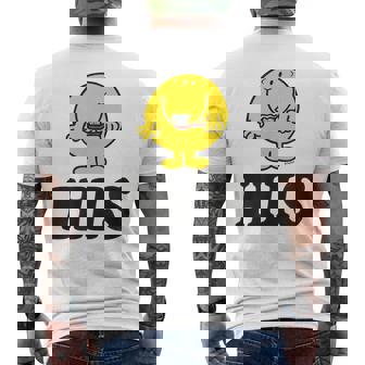 Mr Mr Happy His And Hers Boyfriend Husband T-Shirt mit Rückendruck - Seseable