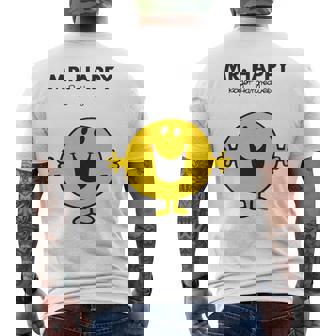 Mr Mr Happy T-Shirt mit Rückendruck - Seseable