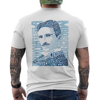 Nikola Tesla Illustration By Glitschika s T-Shirt mit Rückendruck - Geschenkecke