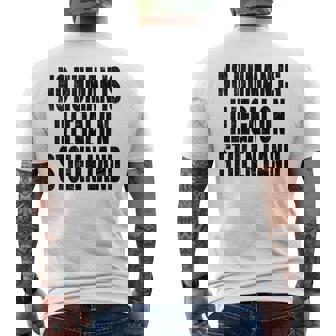 No Human Is Illegal Stolen Land Indien T-shirt imprimé au dos - Cadeauxyz