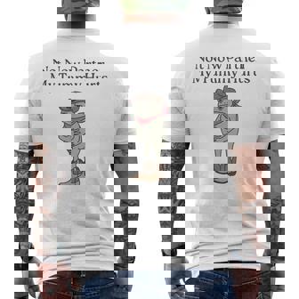 Not Now Partner My Tummy Hurts Men's T-shirt Back Print | Mazezy