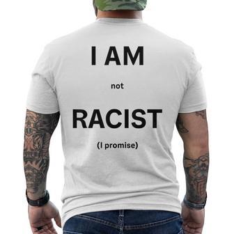 I Am Not Racist Promised Gray T-Shirt mit Rückendruck - Geschenkecke