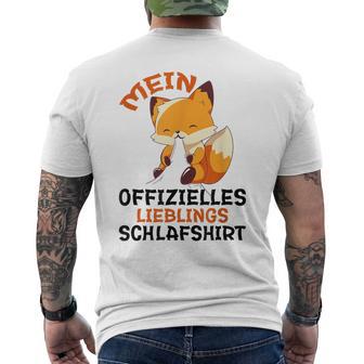 My Official Favourite Sleep Fox Pyjamas Fox T-Shirt mit Rückendruck - Geschenkecke