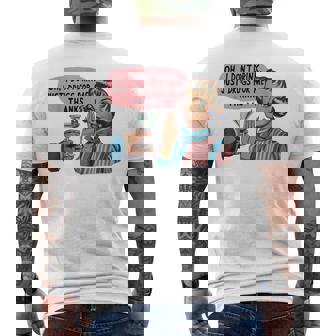 Oh I Don't Drink Just Drugs For Me Thanks Adult Humor Joke Men's T-shirt Back Print - Seseable