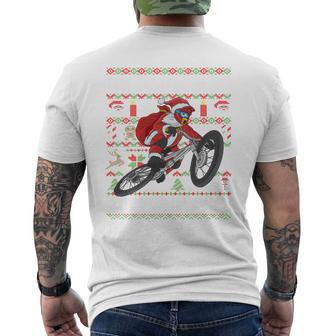 Oh What Fun It Is To Ride Mountain Bike Mtb Ugly Christmas T-Shirt mit Rückendruck - Geschenkecke