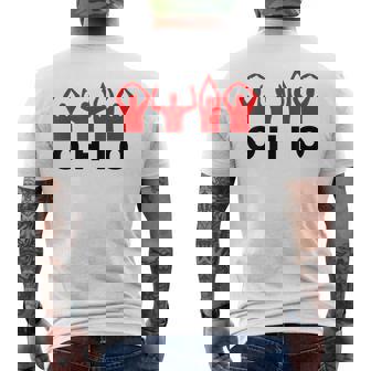OHIO Casual Graphical Dress Daily Wear Carnival Party Men's Back Print T-Shirt - Monsterry