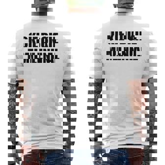 Okie Dokie Millennial Fun Ironic Statement Men's Back Print T-Shirt - Monsterry