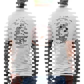 Opossum I Can Not Live Laugh Love In These Condition Men's Back Print T-Shirt - Monsterry