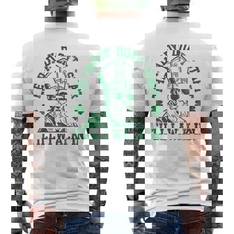 The Paddy Don't Start Till I Walk In Party St Patrick's Day Men's T-shirt Back Print | Mazezy