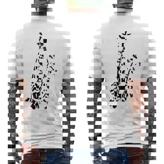 Paire De Girafe En Noir Et Blanc Pour Les Amateurs De Girafe T-shirt imprimé au dos - Cadeauxyz