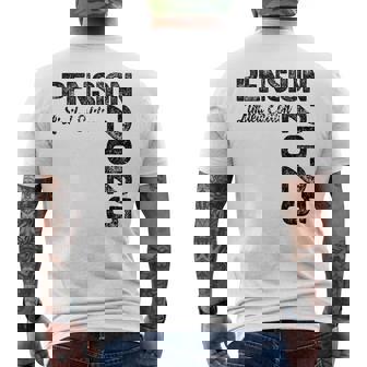 Pension 2025 Gray T-Shirt mit Rückendruck - Geschenkecke