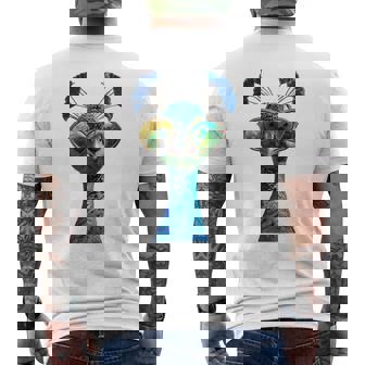 Pfau Motiv Blauer Pfau Pfauen Peacock Rad Pfauenrad Pfau T-Shirt mit Rückendruck - Geschenkecke