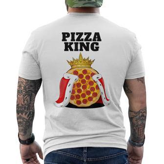 Pizza King Pizza Lovers T-Shirt mit Rückendruck - Geschenkecke