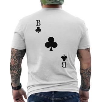 Playing Card Cross Bube Card Game Day Carnival Costume T-Shirt mit Rückendruck - Geschenkecke