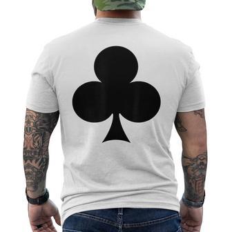 Playing Card Cross Heart Checked Spades Carnival Group Costume Card S T-Shirt mit Rückendruck - Geschenkecke